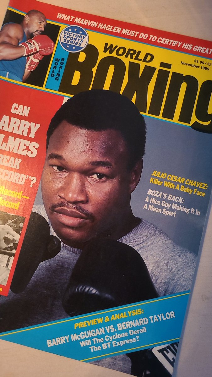 #MySportsMagazine 
WB #WorldBoxing
Victory Sports Series 
November 1985
#LarryHolmes
Preview & Analysis

#Boxing #Magazine 
#BoxingFans