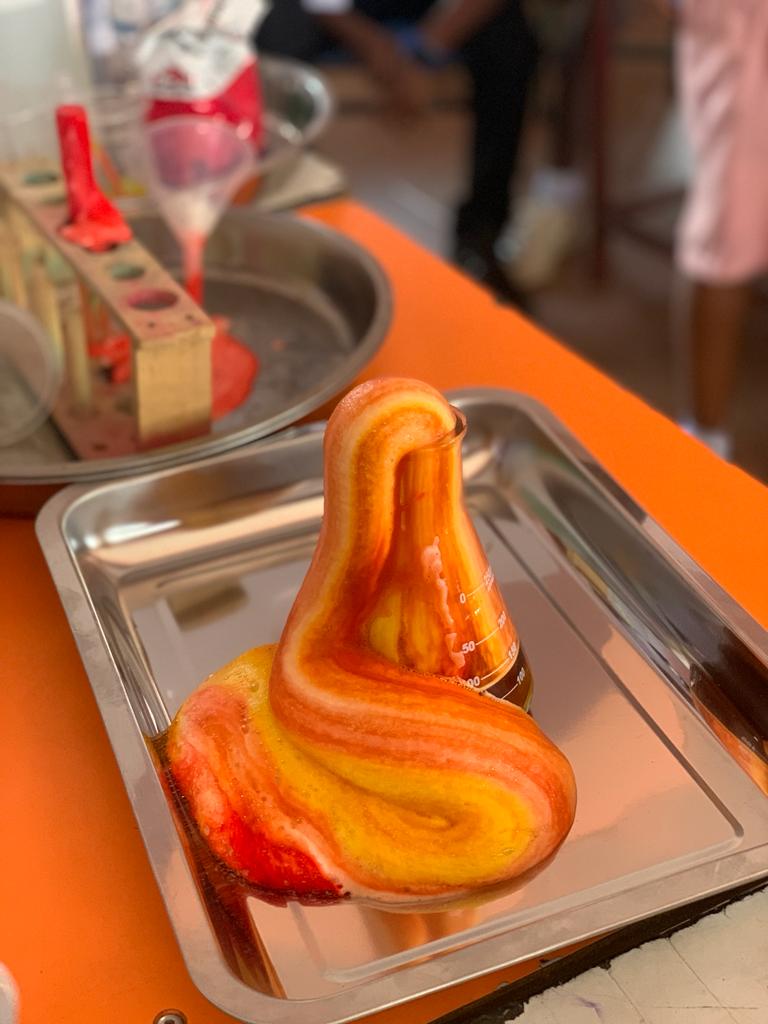 When kids turn scientists!

Our little chemists-in-training decided to unleash the magic of chemical change with a bang – or should we say, a foam explosion!

  Witnessing the awe and wonder in their eyes as Elephant Toothpaste erupted was priceless!
#ScienceFun #KidsAtWork