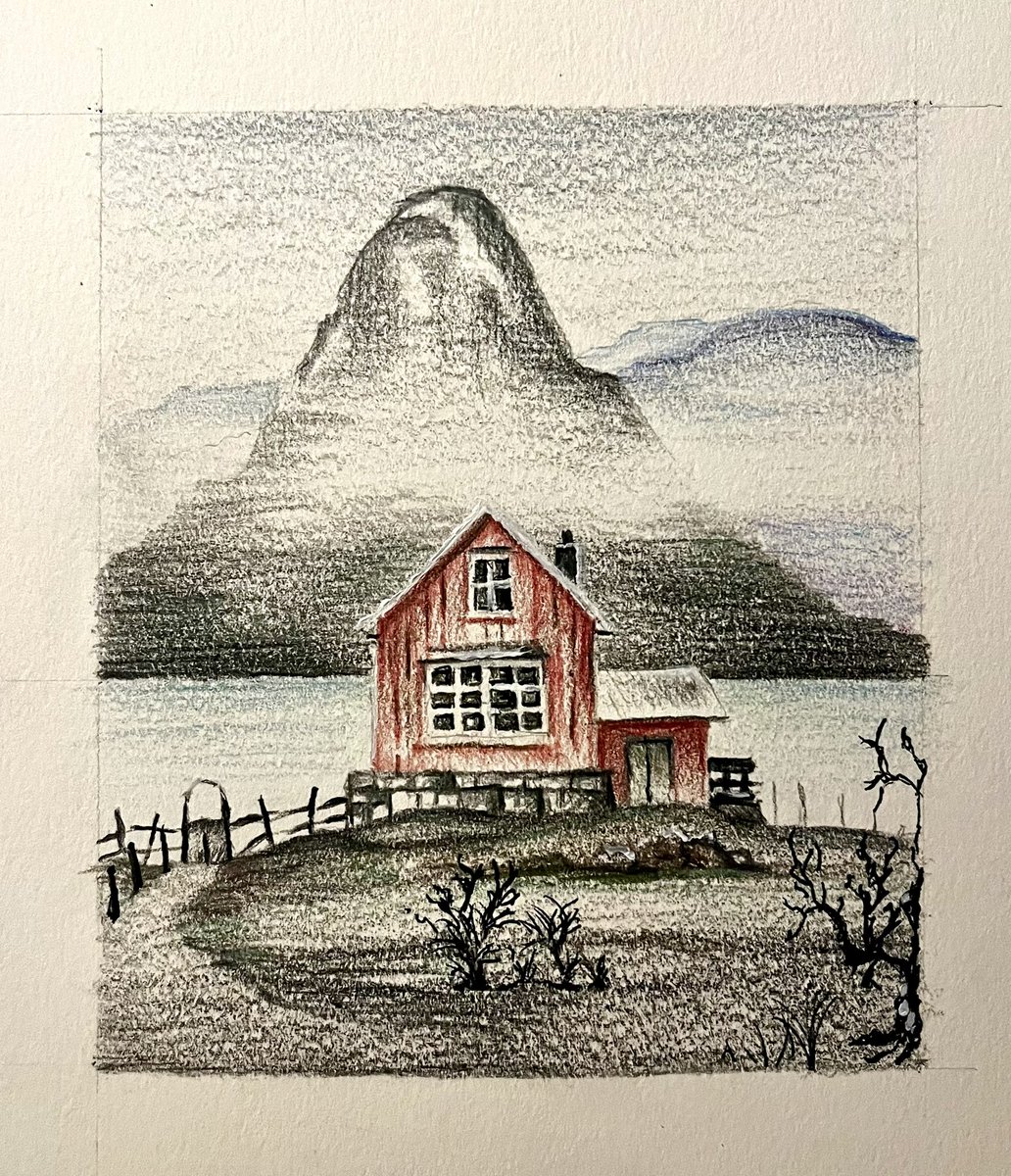 Dan 🍕Pizzatrick (@terafitz) on Twitter photo One farmyard, Scandinavian, for <a href="/Architecdoodlez/">Architecdoodle2</a> Pencil, fineliner and acrylic #kleineKunstKlasse One farmyard, Scandinavian, for <a href="/Architecdoodlez/">Architecdoodle2</a> Pencil, fineliner and acrylic #kleineKunstKlasse