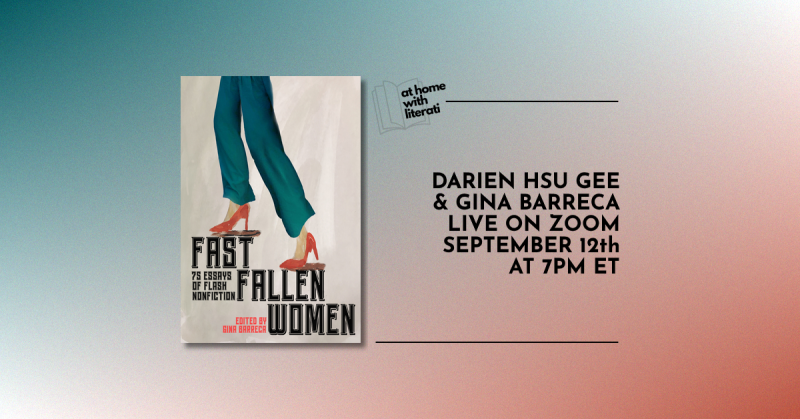 WoodhallPress's tweet photo. TOMORROW! Join #authors @TheGinaBarreca and @DarienGee for a virtual #authortalk on #FASTFALLENWOMEN, #3 in Gina's Fast Women #BookSeries.

https://t.co/JZGIkJ9EyB

The #book released Tuesday: https://t.co/Kwl8zd5ELH

#flashnonfiction #womensempowerment #womenauthors #fallreads https://t.co/pfHN76nIkS