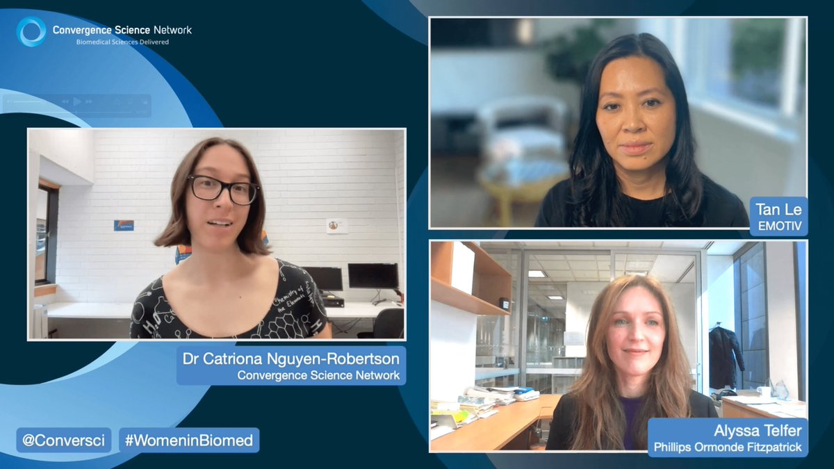 Missed yesterday's conversation with <a href="/TanTTLe/">Tan Le</a> and Alyssa Telfer <a href="/pofip/">POF IP Law</a>?  You can view their inspiring stories and insights here bit.ly/3Rc6kpy 
#womeninbiomed #womeninstem #womeninstemm #womeninscience