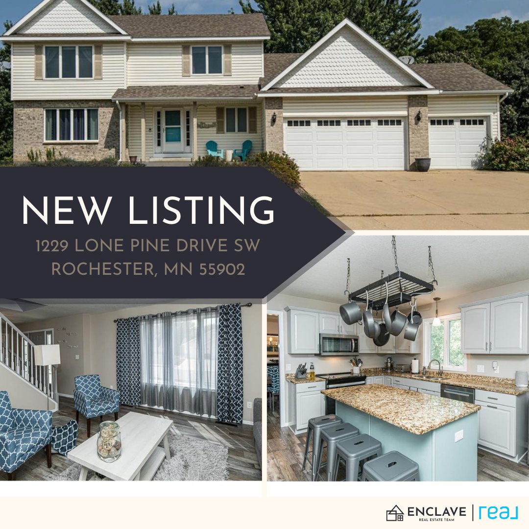 enclave_team's tweet photo. 📣JUST LISTED! 📣

1229 Lone Pine Drive SW Rochester, MN 55902

This home provides all the space you could ever need, both inside &amp; out, along with an unbeatable SW location. 

For more information, please CONTACT Stephanie Meyer | 507-254-5979

#MNrealestate #justlisted https://t.co/WSmDHTszzL