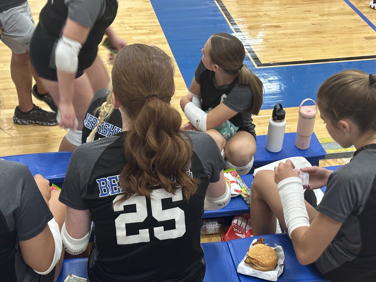 Time for some Chick-Fil-A after a win for our Berkshire 7 grade VB team 🥰
