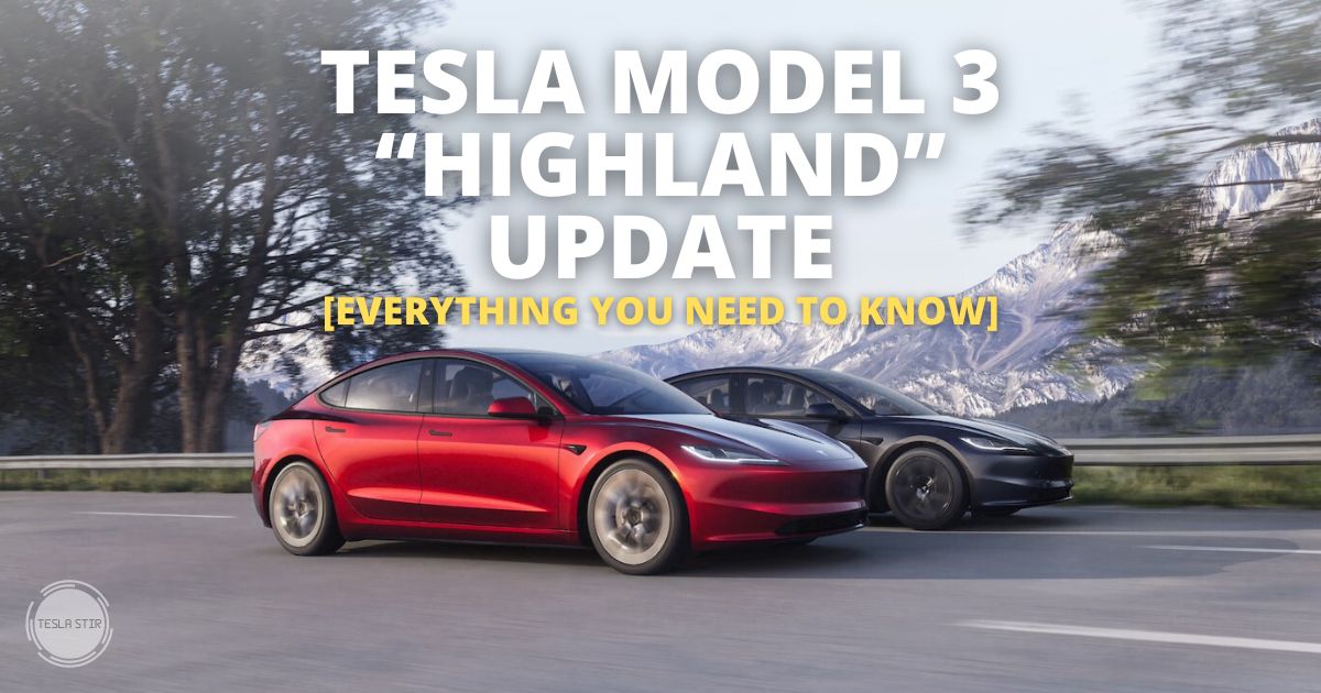 TeslaStir's tweet photo. The long-awaited Tesla Model 3 "Highland" upgrade has arrived (2024 for UK/US).

One announcement, and my 2019 M3 LR is now a vintage classic in the world of Tesla electric speedsters! 😂

Here's everything that changed:

https://t.co/jyDAJAVjq4

#TeslaModel3 #Tesla https://t.co/2hPNuunMNf