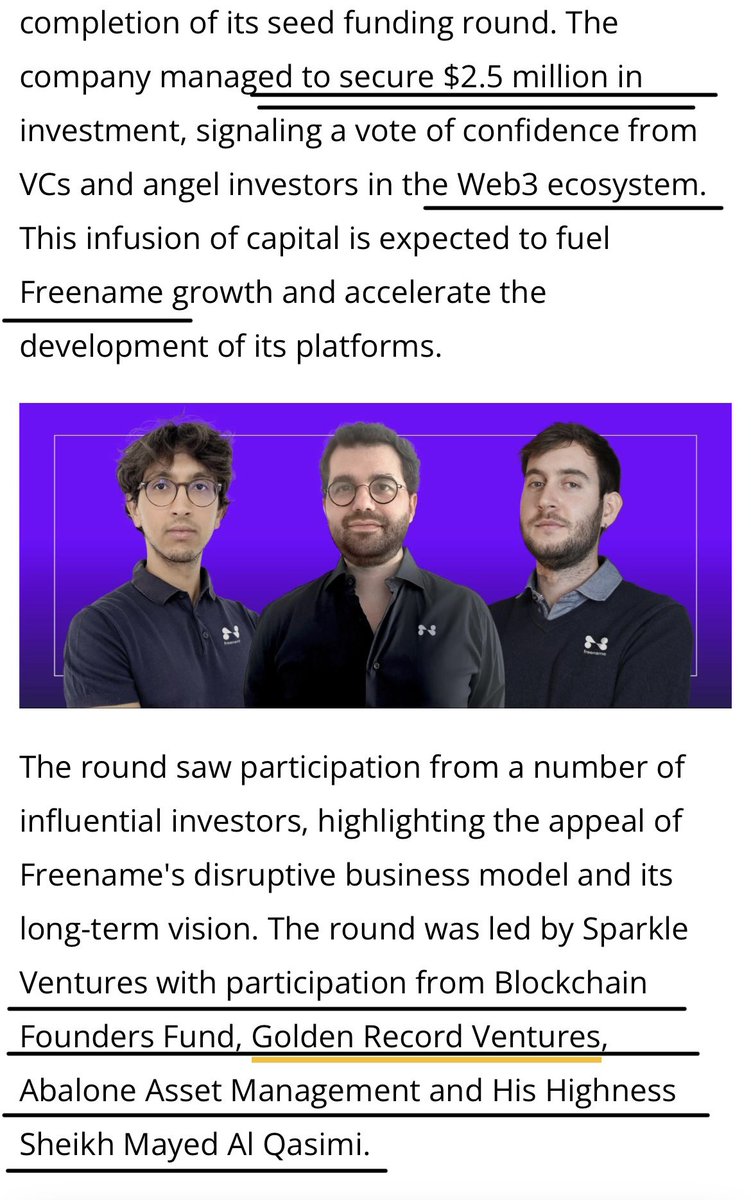 AI_TLD's tweet photo. Freename raises $2.5M in seed round to redefine the Web3 naming system @freenameio @Cointelegraph
https://t.co/jz0POTbPrK
#Crypto #CryptoNews #Web3 #Web #TLD #SLD #domainname #Domain #Domains #Polygon #PolygonNFT #BNB #NFT #ByteLock #Aibot #Webnetwork #OAE #Dubai #Emirates https://t.co/OoFcSoezJg