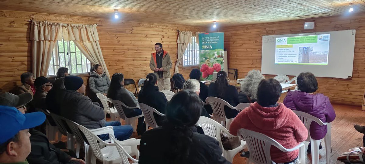 Hoy en #LaPuntilla estuvimos junto a la directora regional, Carmen Gloria Morales y el investigador INIA Jorge Retamal dando una charla técnica sobre la propagación de plantas de frambuesa 🌱 esto, marco de los proyectos en berries financiados por @consejoregmaule