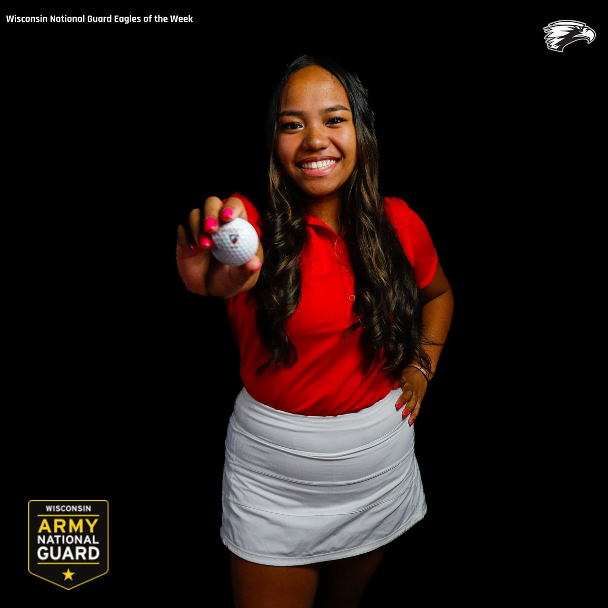edgewoodeagles's tweet photo. Wisconsin National Guard @ECWomensGolf Student-Athlete of the Week: Milanne Dahmen

🦅Dahmen recorded a team-best 180 at the Battle on the Border 
🦅Carded an 87 in round two on Saturday https://t.co/DelKQGtPO3