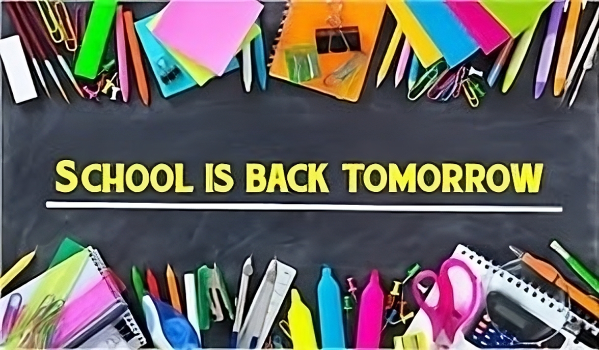 We look forward to seeing all of our children tomorrow 6th September at 8.30am. We hope you have all had an enjoyable Summer