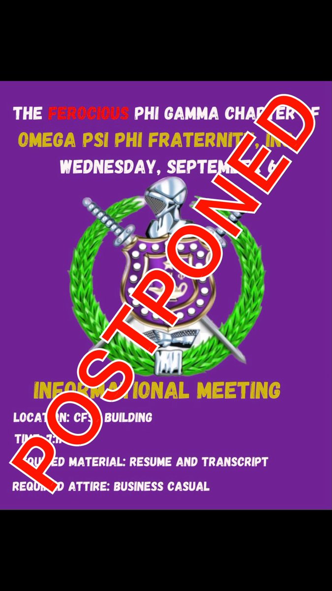 Due to Unfortunate Events, the Informational Meeting that was scheduled September 6, has been POSTPONED. We apologize to everyone that was coming to be in attendance. A new date and flyer will be posted SOON.