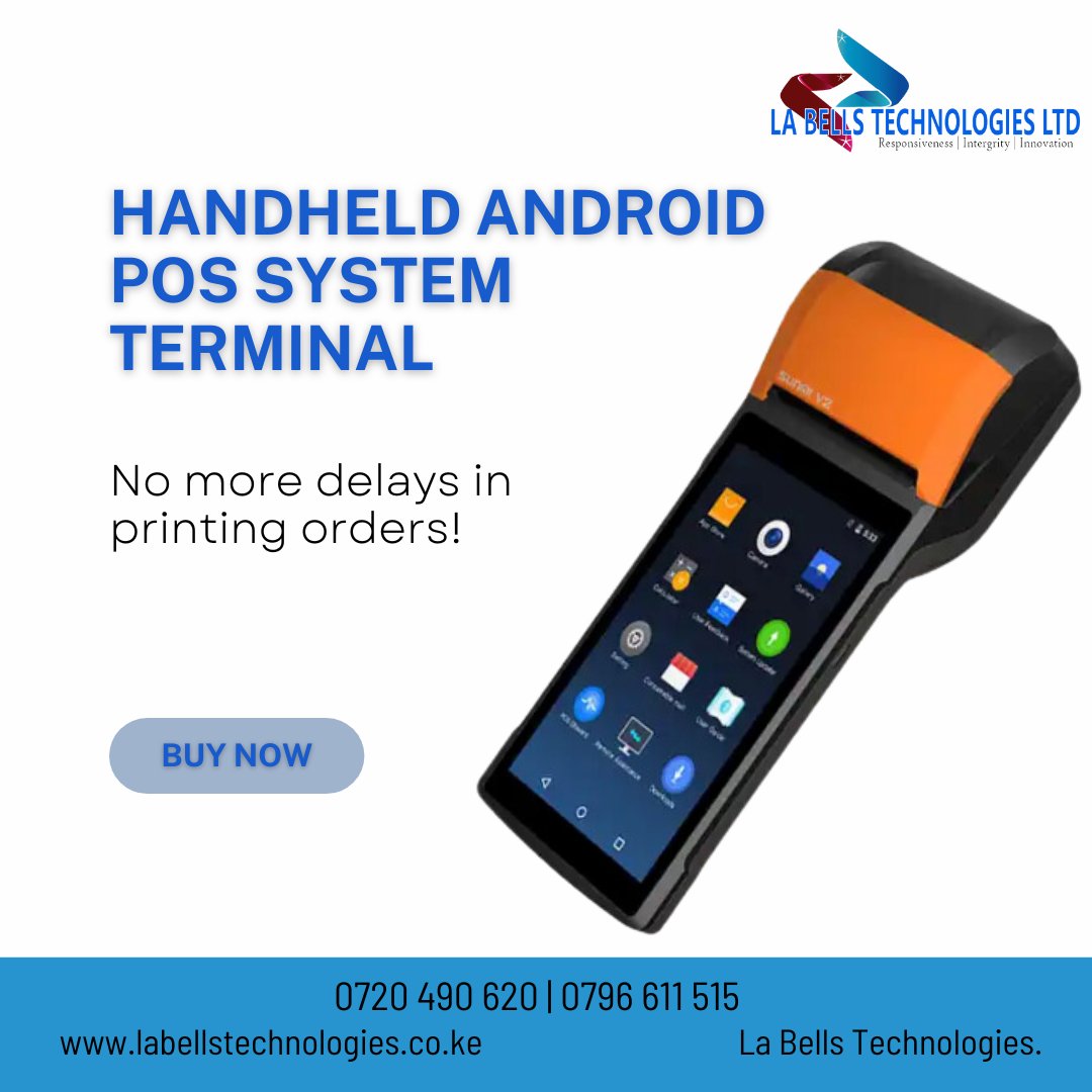 Labellstech's tweet image. Comes with google playstore, all languages supported and supports 4G network , 58mm printer, QR code scanner.
Shop now!
📌Bihi Towers 3rd floor room 9, Moi Avenue Nairobi.
📲 0720 490 620 | 0796 611 515
#LaBellsTech #POSInnovation #Posmachine #pointofsale