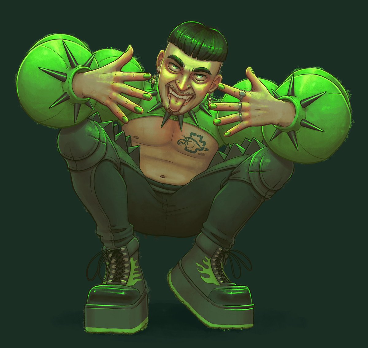 LowriBowden's tweet photo. Is it too late for the Cha Cha Cha?#Eurovision2023 #eurovision #käärijä #chachacha #fanart https://t.co/RXvMO1KNwC