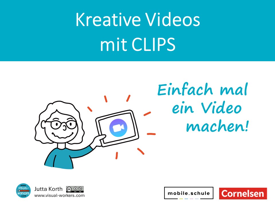 Workshop Nr. 3 bei der @mobileschule Tagung in Hannover im Auftrag von Cornelsen: Videos mit CLIPS (Spoiler: tolles intuitives Tool, mit dem selbst Kinder einfache Videos erstellen können). Meine Präsentation findet ihr hier: drive.google.com/file/d/16ZHohl…… #twlz #molol #molol23