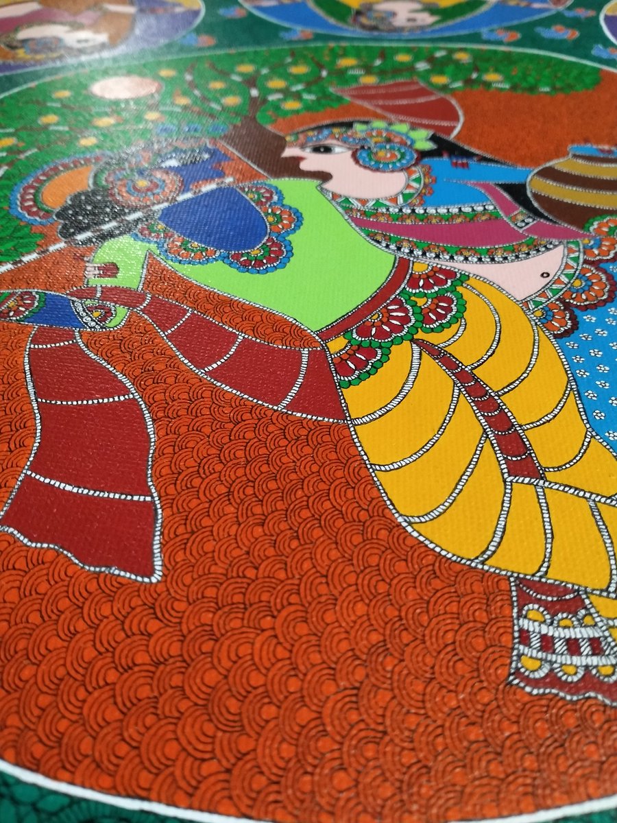 #BhartiyaChitrakala
#madhubanipainting