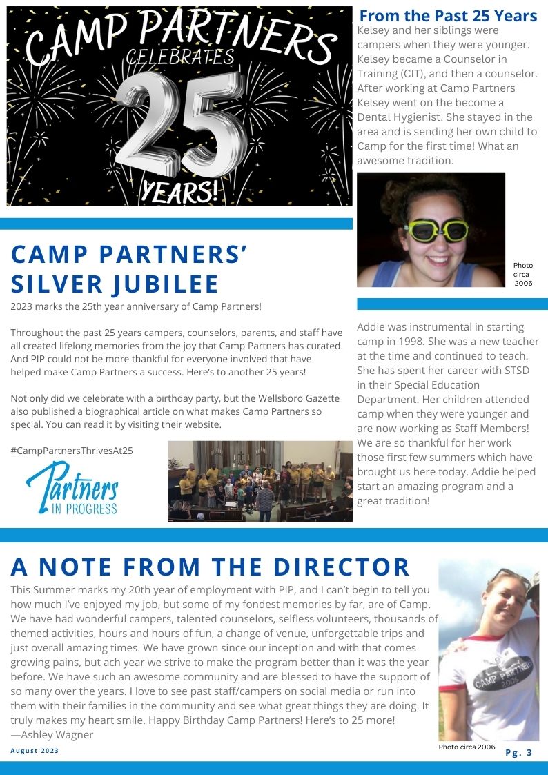 PartnersPIP's tweet photo. Take a moment and read about all the exciting things that happened last month in our August 2023 Newsletter!
#PIP #PartnersInProgress #August2023 #Newsletter https://t.co/RxE2sNmkgQ