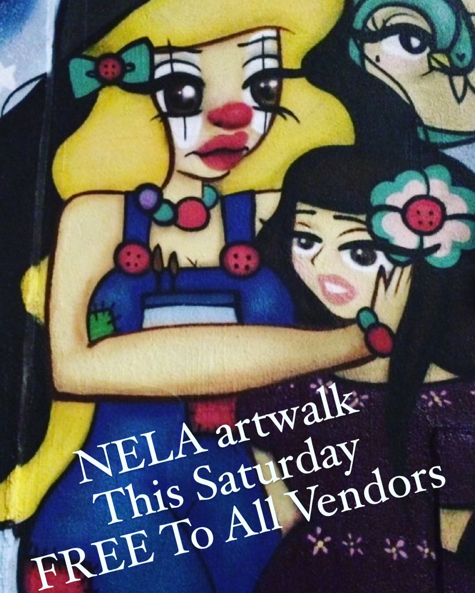 Don’t forget This Saturday it’s the NELA artwalk. It’s an event that’s been around for decades and has Always Been Free. Don’t be fooled by others trying to cash in on this event and charging $35 for a spot like @yorkblvdartmarket Save your money and get yourself a drink or bite