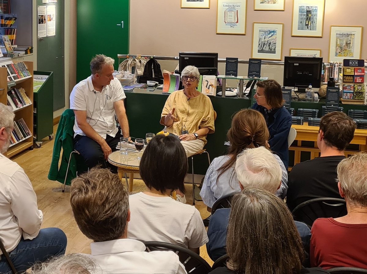 LRBbookshop's tweet photo. Charles Holland, Gillian Darley and Travis Elborough at our sell-out event celebrating Ian Nairn and his 1964 book MODERN BUILDINGS IN LONDON, newly republished by @NottingHillEds https://t.co/7u7Ja8ZJiq