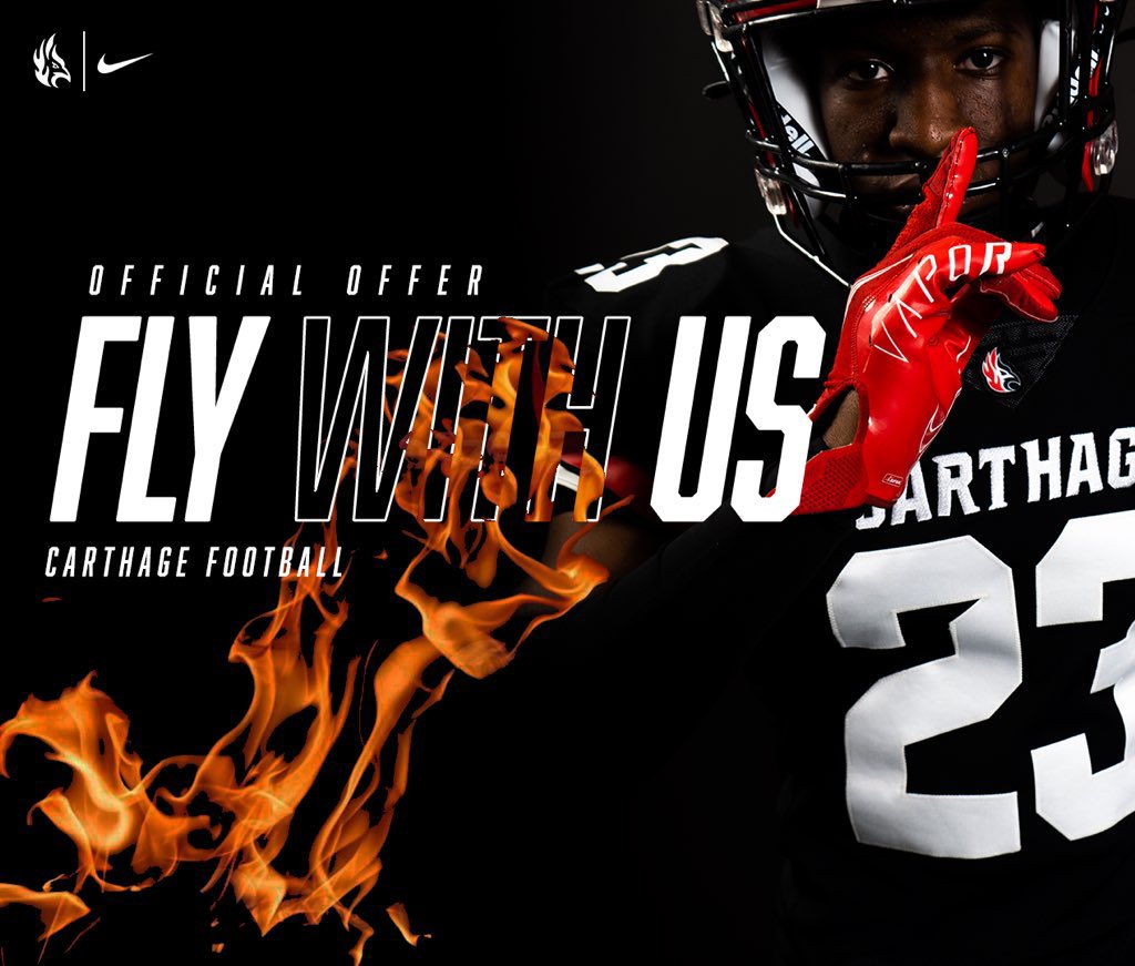 JoshShoemaker13's tweet photo. Blessed to say I’ve received an offer from Carthage! @CoachStephen13 @MikeStaggers @GoldenTornadoFB @CoachDustinHass https://t.co/s4iAJDiY06