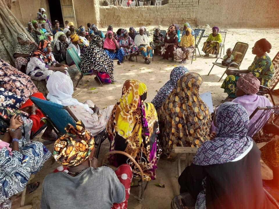 Assemblée générales avec  les groupements de femmes sur les sites des périmètres maraîchers dans ls communes de. #Falo #Miena, #Sandama, #Tiele. Elle vise à identifier 50 exploitantes qui travailleront sur ls PM dans le cadre du projet AEDTT, financé par #ASDI #GERES.
#AMEEDD2023