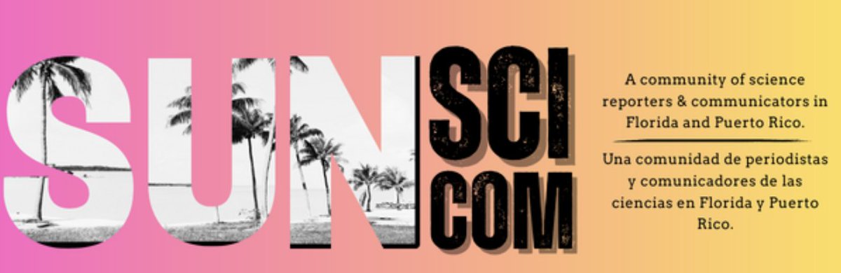 Nuevo: Te invitamos a formar parte de SunSciCom, una comunidad inclusiva de periodistas y comunicadores de ciencia, salud y medio ambiente en Florida y Puerto Rico. Nuestra misión es fomentar la colaboración regional y el desarrollo profesional.

mailchi.mp/b08b93f33b98/i… #SciComms