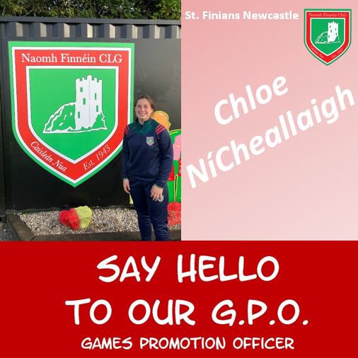 St_Finians's tweet photo. St. Finians are delighted to announce the appointment of Chloe NíCheallaigh as the clubs new GPO (Games Promotion Officer). We wish Chloe every success and look forward to seeing her around the club. @DubGAAOfficial @DublinGAACoach https://t.co/RMTOD4mni0