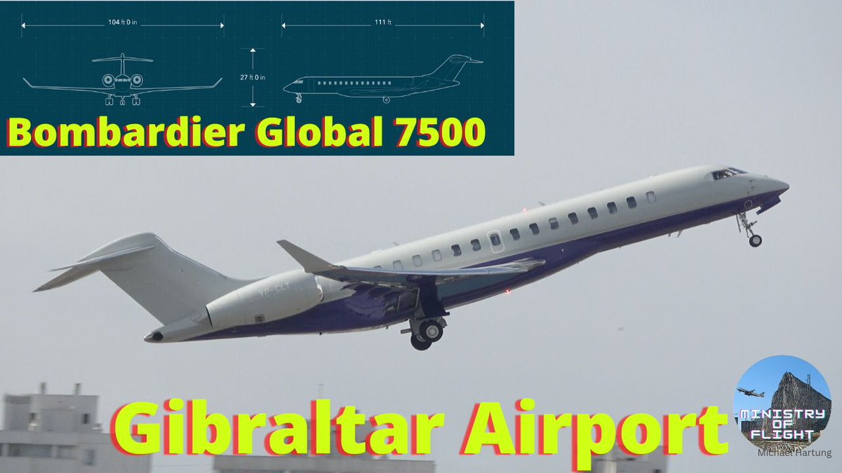 Don't miss the full video with commentary regarding the specs of this beautiful aircraft.

Full Video:  youtu.be/yXLDxjgsWt4

Bombardier Global 7500
VP-CLT
Departure time: 11:15 am
04 May 2023
#bombardier #PrivatePlane #aviation #gibraltar