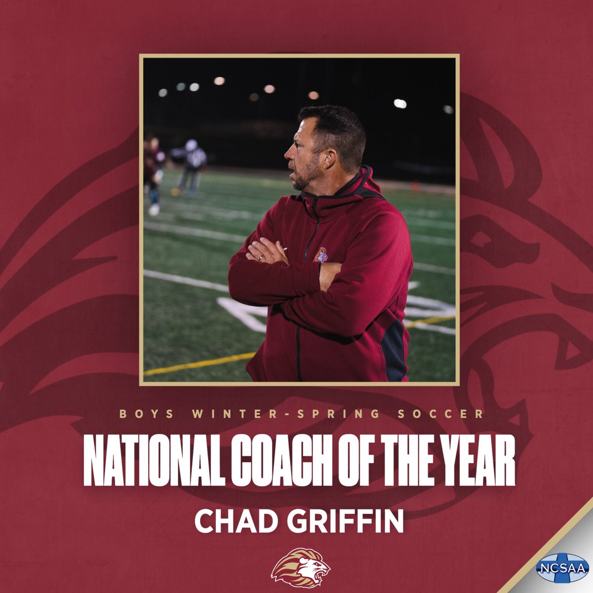 hcaathletic's tweet photo. Congratulations to Chad Griffin for being named the NCSAA National Coach of the Year for boy’s soccer!

Coach Griffin is in his fourth year as head coach of the boy’s soccer program. He led the team to the GHSA semifinal round last season.

Congrats on this accomplishment Coach! https://t.co/uIwMyIPqN9