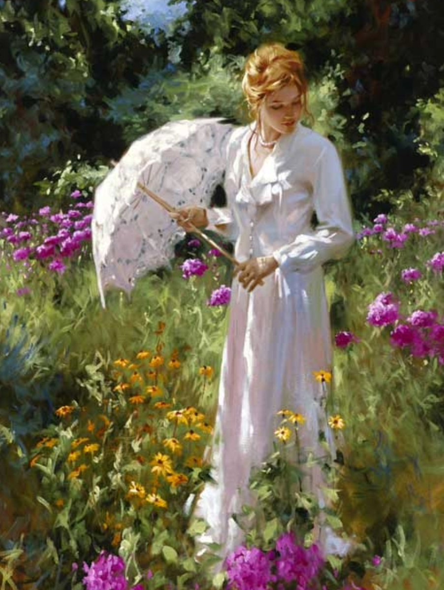 Wild Gardens and Lace.
Richard S. Johnson.🖌️🌹