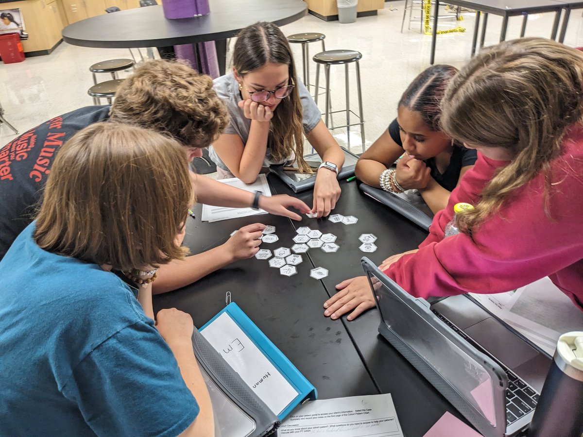 Kangsci's tweet photo. @PLTWorg #HBS Ss making human body connections with honeycomb puzzles @BeltonAcademies @BeltonSchools https://t.co/hHwiWd6jDM