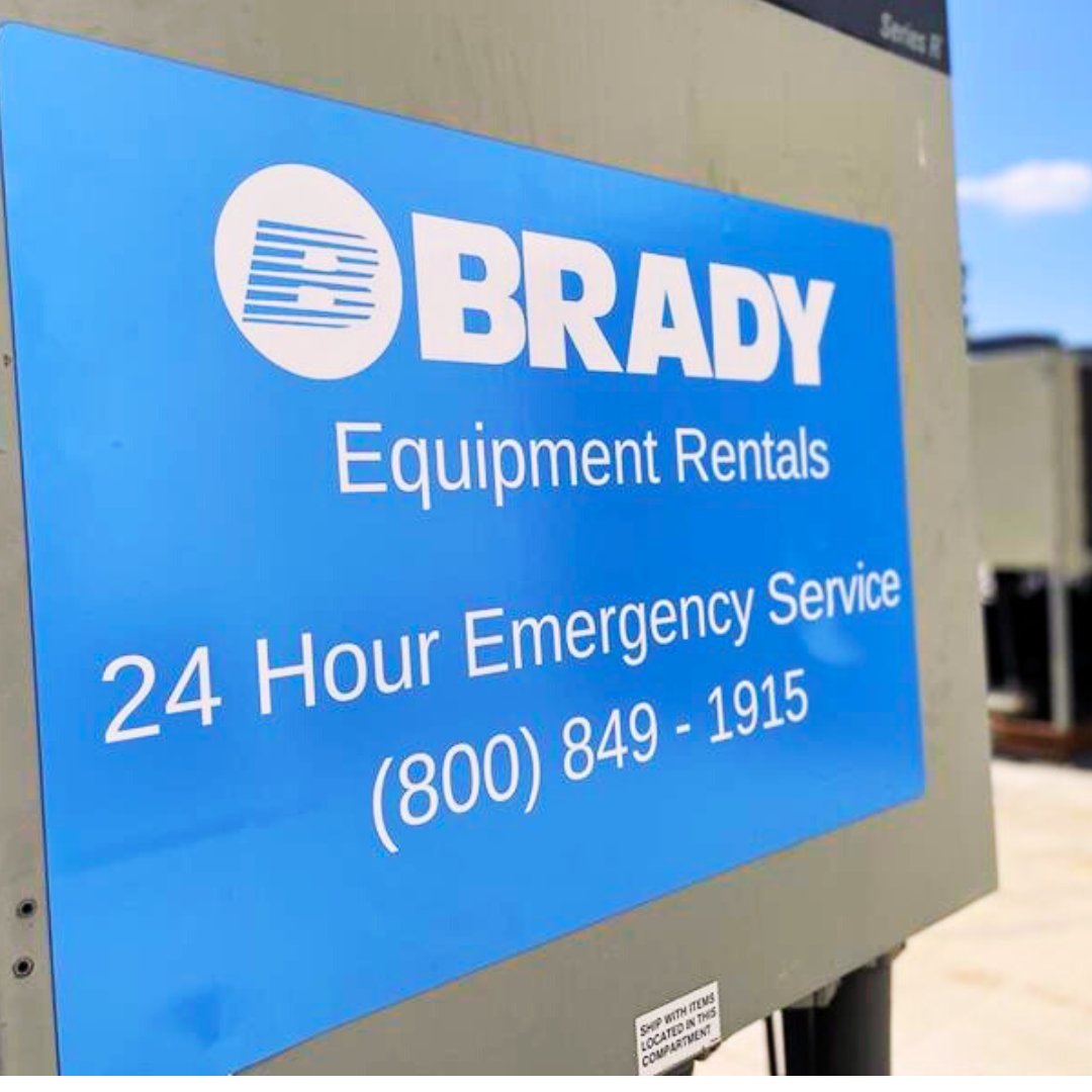 Don't let equipment failure disrupt your building's comfort or processes. Trust Brady's equipment rentals for a reliable and comprehensive emergency response. ow.ly/9NRK50PHXQK