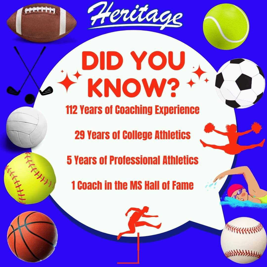 Heritage Academy Athletics | HSN (@hapatriotsports) on Twitter photo We are blessed with the best coaching staff <a href="/HAPatriots/">Heritage Academy</a>! Here are some facts based off of our current coaching staff at Heritage. Go Pats! ❤️💙 We are blessed with the best coaching staff <a href="/HAPatriots/">Heritage Academy</a>! Here are some facts based off of our current coaching staff at Heritage. Go Pats! ❤️💙