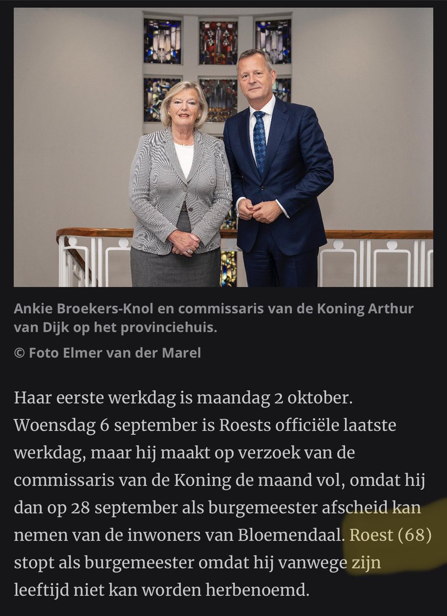 JerryKramer_nl's tweet photo. De een mag niet worden herbenoemd door zijn leeftijd. De ander is bijna tien jaar ouder. Niet te begrijpen @ArthVanDijk Uiteraard gunnen we het Ankie van harte, maar volgens mij kon Elbert ook nog wel even door. #vreemd https://t.co/rxHYNI7KGw
