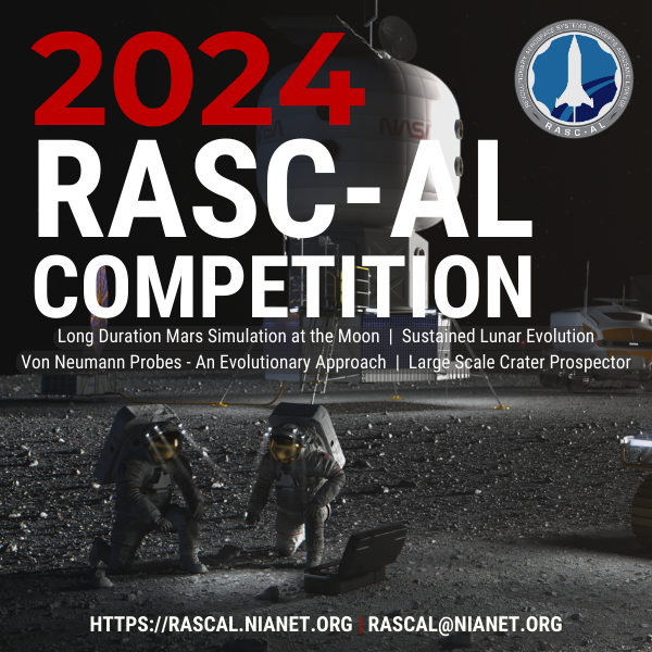 Get your gears turning with the 2024 RASC-AL engineering design competition!⚙️💡 U.S. university student teams are challenged to develop new concepts to improve our ability to operate on the Moon, Mars, and beyond. Proposals are due March 7, 2024. rascal.nianet.org