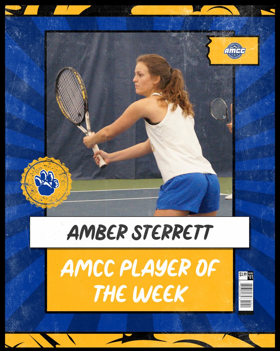AMCC PLAYER OF THE WEEK!

Senior Tennis Player Amber Sterrett extended her win streak to 21 by going 4-0 combined between singles and doubles play this weekend.

#h2p #BobcatPride
