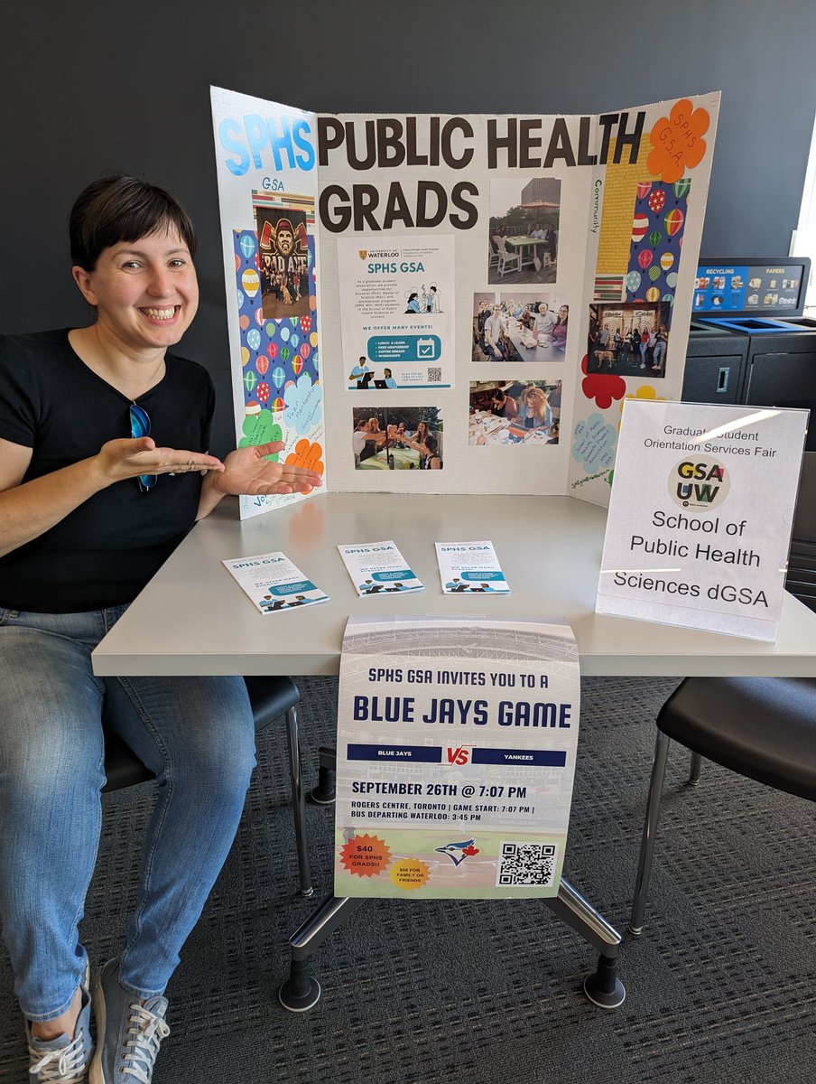 Elizabeth Kalles (@lizdoesresearch) on Twitter photo If you're a new (or returning!) #graduatestudent in the School of Public Health Sciences visit the <a href="/sphsgsa_uw/">SPHS GSA</a> booth at <a href="/UWaterloo/">University of Waterloo</a> in the SLC 3rd floor! Learn how to get involved with other grads :) <a href="/kaminskahealth/">Karolina Kaminska</a> If you're a new (or returning!) #graduatestudent in the School of Public Health Sciences visit the <a href="/sphsgsa_uw/">SPHS GSA</a> booth at <a href="/UWaterloo/">University of Waterloo</a> in the SLC 3rd floor! Learn how to get involved with other grads :) <a href="/kaminskahealth/">Karolina Kaminska</a>