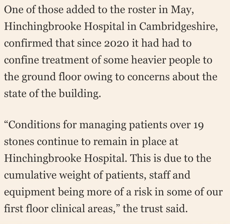 AlexTaylorNews's tweet photo. Non mais, si ce n'était pas aussi grave, ce serait comique

Dans certains hôpitaux GB, construits avec du béton défectueux, on en est à traiter les patients en surpoids au rez-de-chaussée de peur que les étages supérieurs ne s'effondrent

Je n'invente rien, hélas @FT👇 https://t.co/GzeiInTZjd