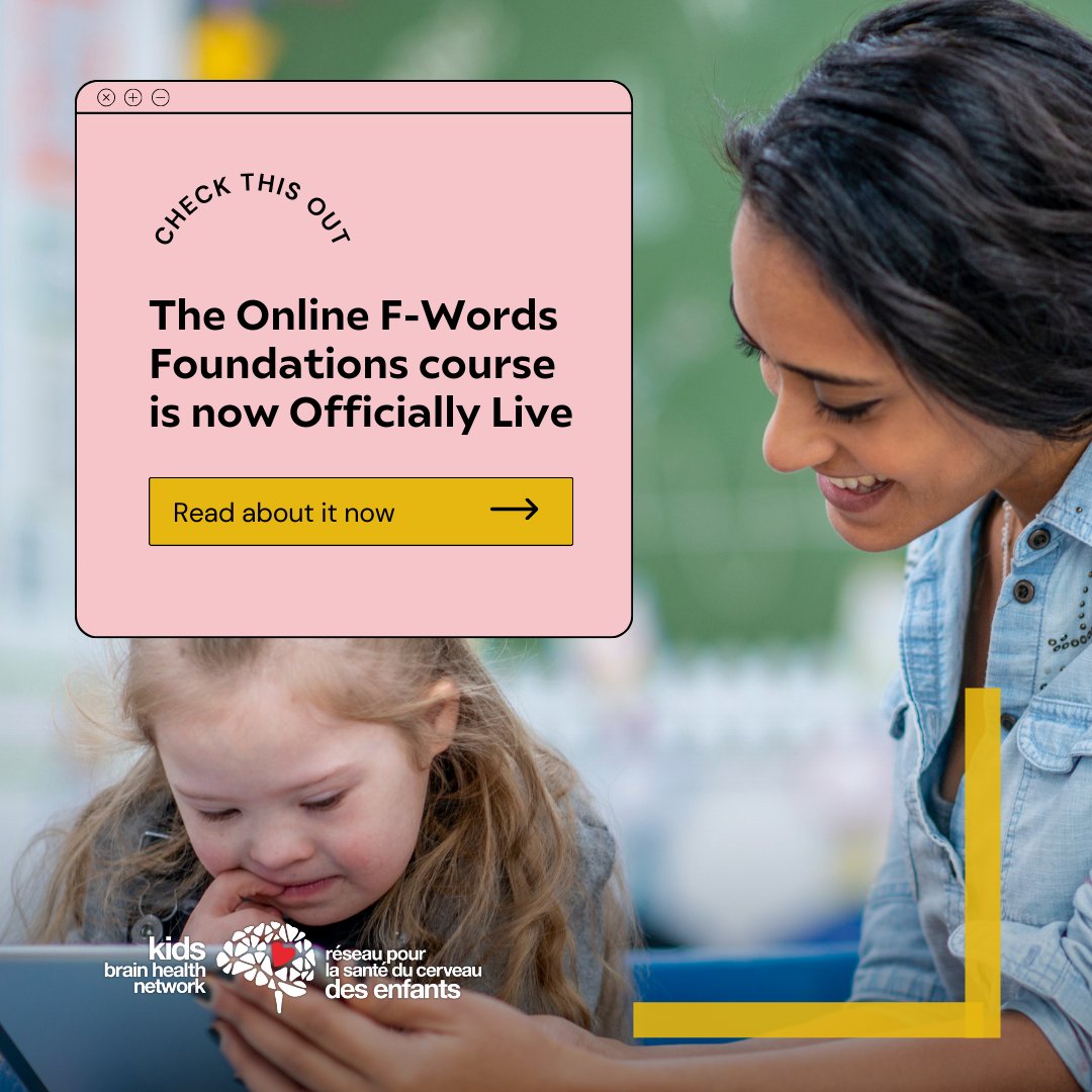 🌟 KBHN and @canchild_ca just launched the FREE F-Words Foundations Course online. Discover a fresh perspective on child development through Family, Fun, Friends, Functioning, Fitness, and Future. 🚀 ow.ly/2zk350PGXxW #ChildDevelopment #FWordsCourse