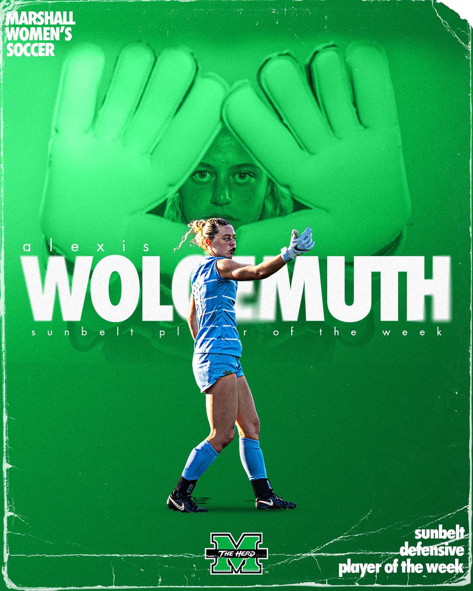 𝐓𝐡𝐞𝐫𝐞 𝐬𝐡𝐞 𝐠𝐨𝐞𝐬 𝐚𝐠𝐚𝐢𝐧!

For the second time in three weeks, Alexis Wolgemuth has been named the <a href="/SunBelt/">Sun Belt</a> Defensive Player of the Week!

🔗: bit.ly/WolgemuthSBCPO…

#WeAreMarshall