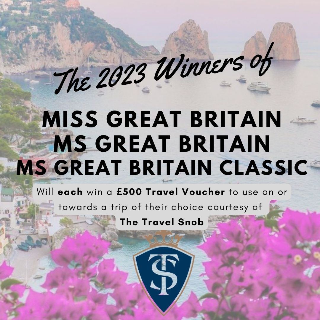 ✨️PRIZE PACKAGE ANNOUNCEMENT✨️ Following our recent post announcing our official travel sponsor, @dwTheTravelSnob , we are so excited to share that the new Miss Great Britain 2023/24, Ms Great Britain 2023/24 and Ms Great Britain Classic 2023/24 will EACH receive a £500…