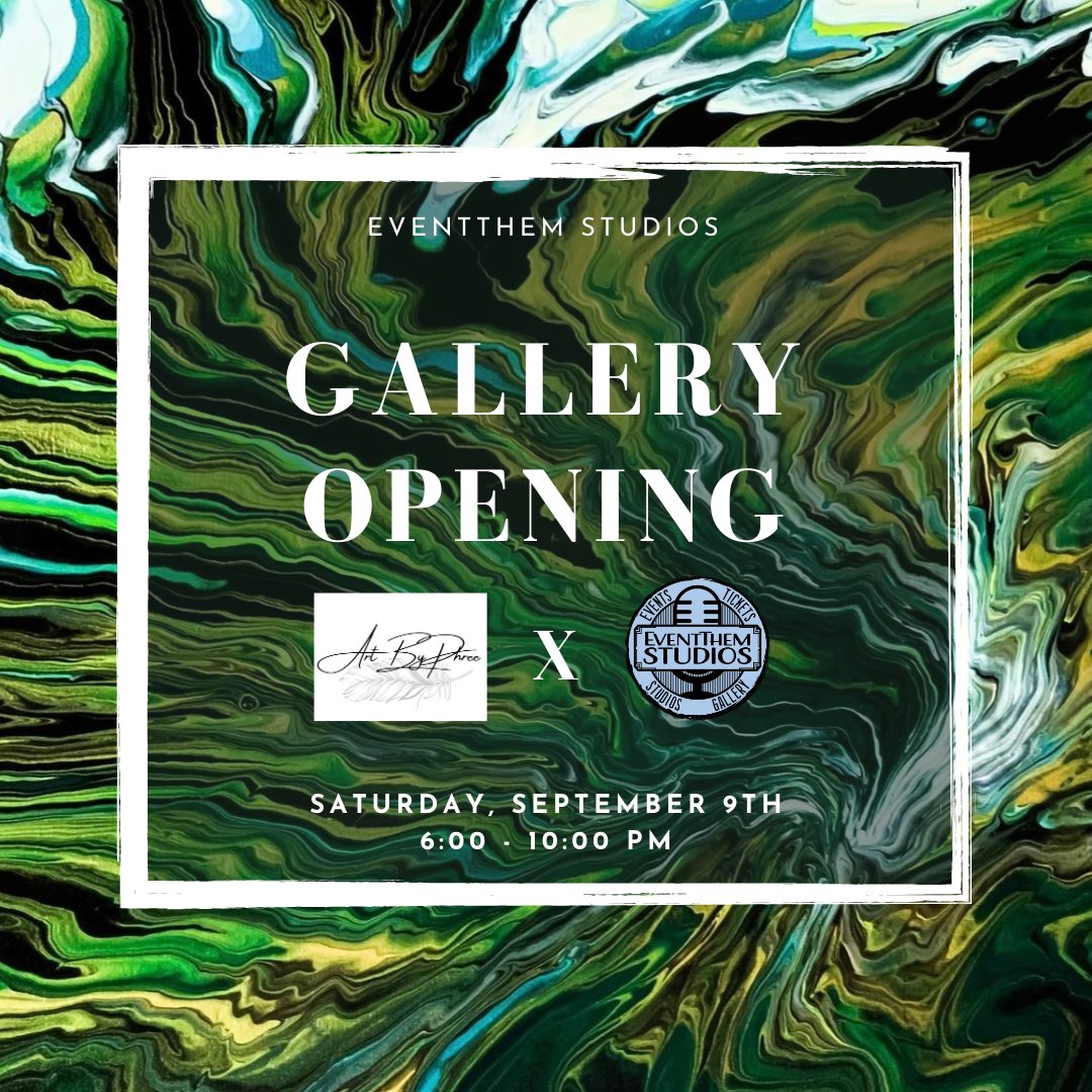EventThem's tweet image. 🚨THIS SATURDAY ➡️ Join us at #EventThemStudios for our #GalleryOpening showcasing the BRAND NEW collection of #ArtByPhree! 

🎙️Also featuring breathtaking spoken word performances, beer and wine on tap (21+) &amp;amp; more!🥂

🎟️ $25 (include one drink!) 

🔗 ow.ly/ygj650PI0zy