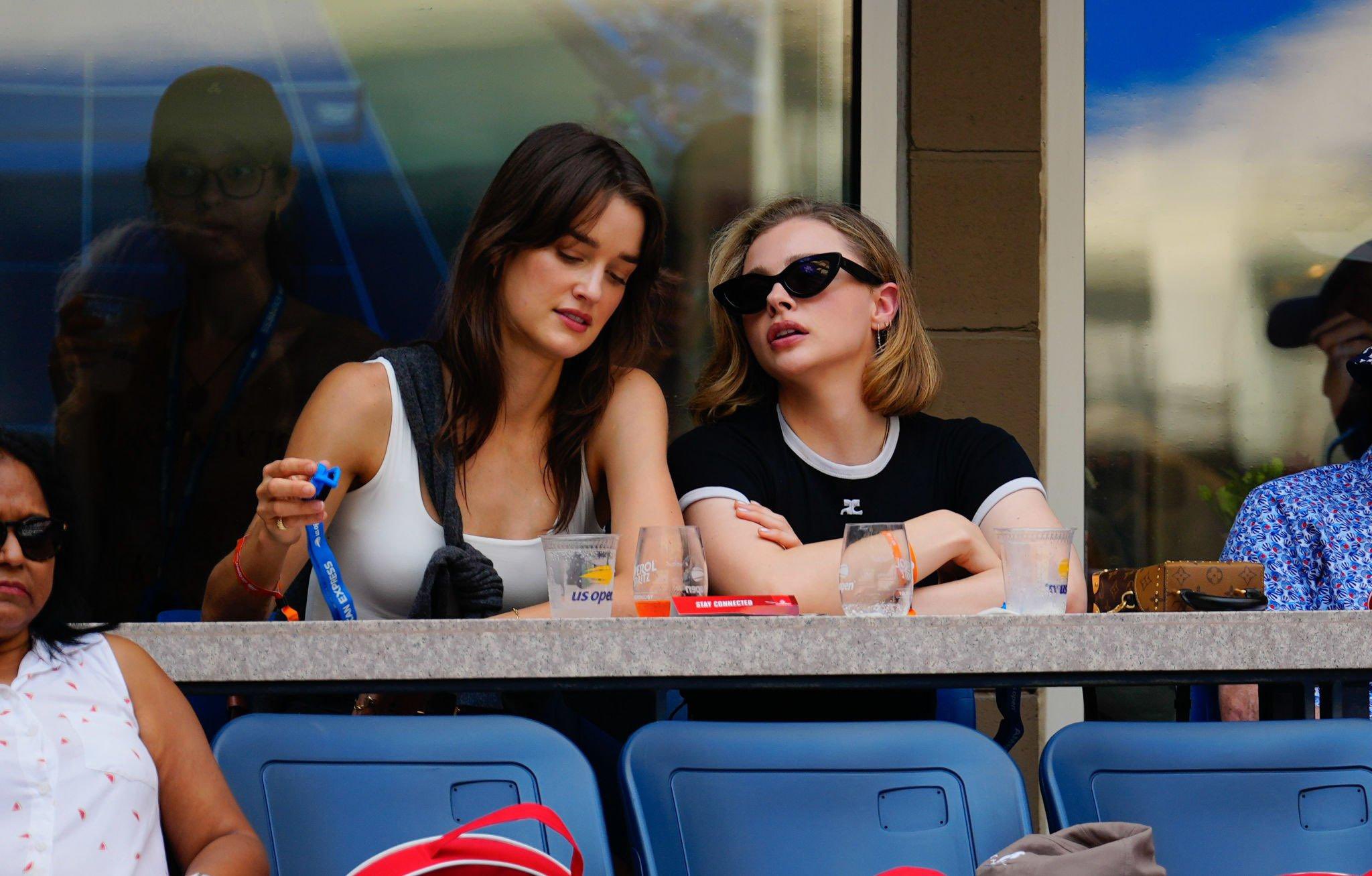 21metgala on X: Kate Harrison and Chloe Grace Moretz are seen at the 2023  US Open Tennis Championships.  / X
