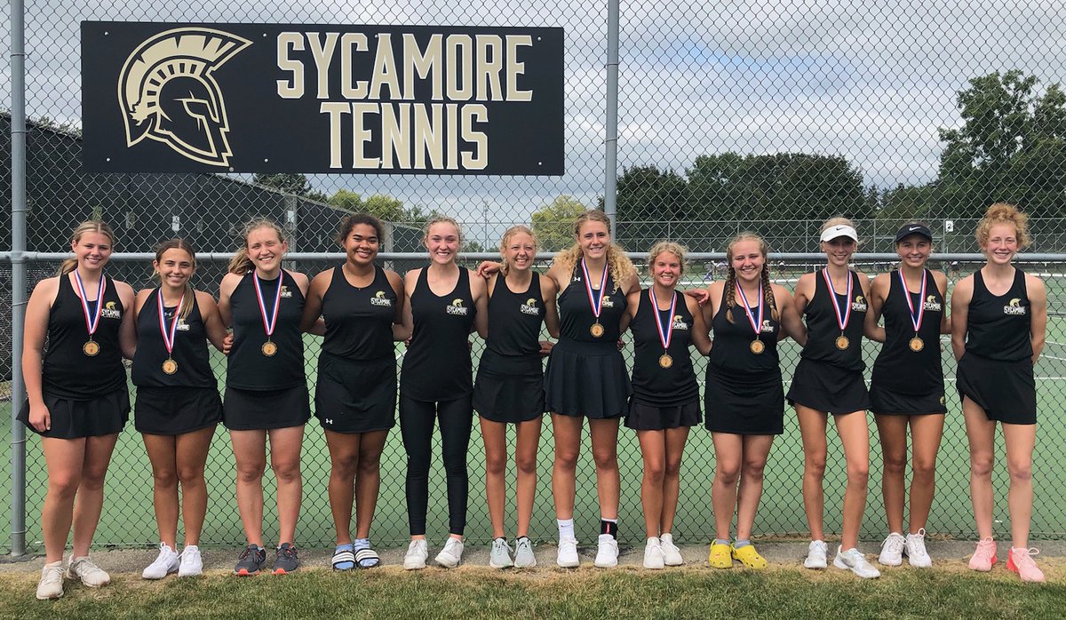 Great job Girls Tennis! Sycamore Girls Tennis wins the Doubles Tournament!