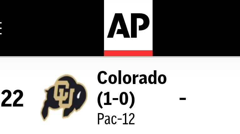 hathorndl's tweet photo. BIG, BIG...Coach Prime and the Buffs Broke into the APA Top 25 poll, its time to Break out the Meek Mill "Going Bad" Theme Song.! https://t.co/ZvM2vt9fJD