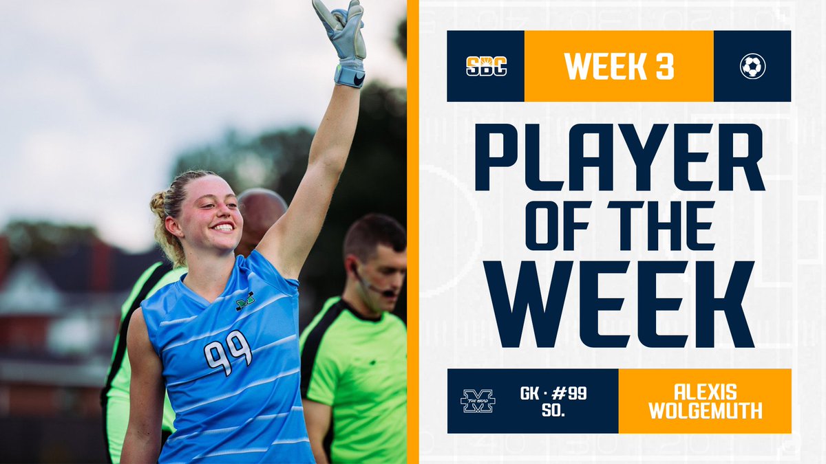 𝗦𝗘𝗖𝗨𝗥𝗘 𝗦𝗛𝗨𝗧𝗢𝗨𝗧𝗦.

Sophomore Alexis Wolgemuth from <a href="/HerdWSoccer/">Marshall Women's Soccer</a> tallied her third and fourth shutouts of the season with 10 total saves to earn her second #SunBeltWSOC Defensive Player of the Week honors.☀️⚽️

📰»sunbelt.me/3Eo39n3