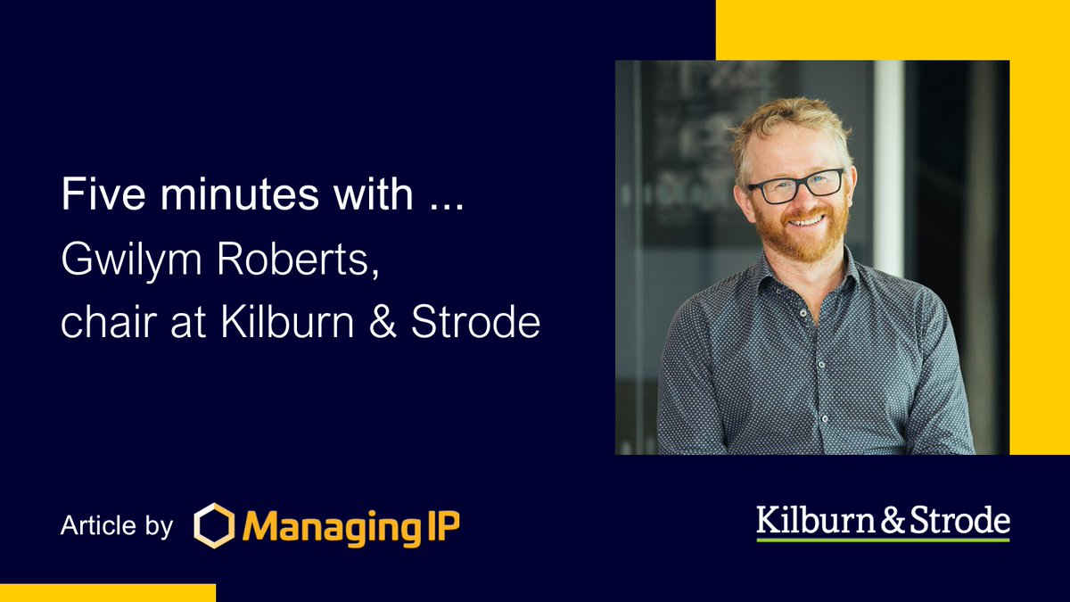 Have you ever wondered what the life of a patent attorney is like? Get to know our chair, Gwilym Roberts, in five minutes. 

Article by <a href="/ManagingIP/">Managing IP</a> managingip.com/article/2c3fv0…