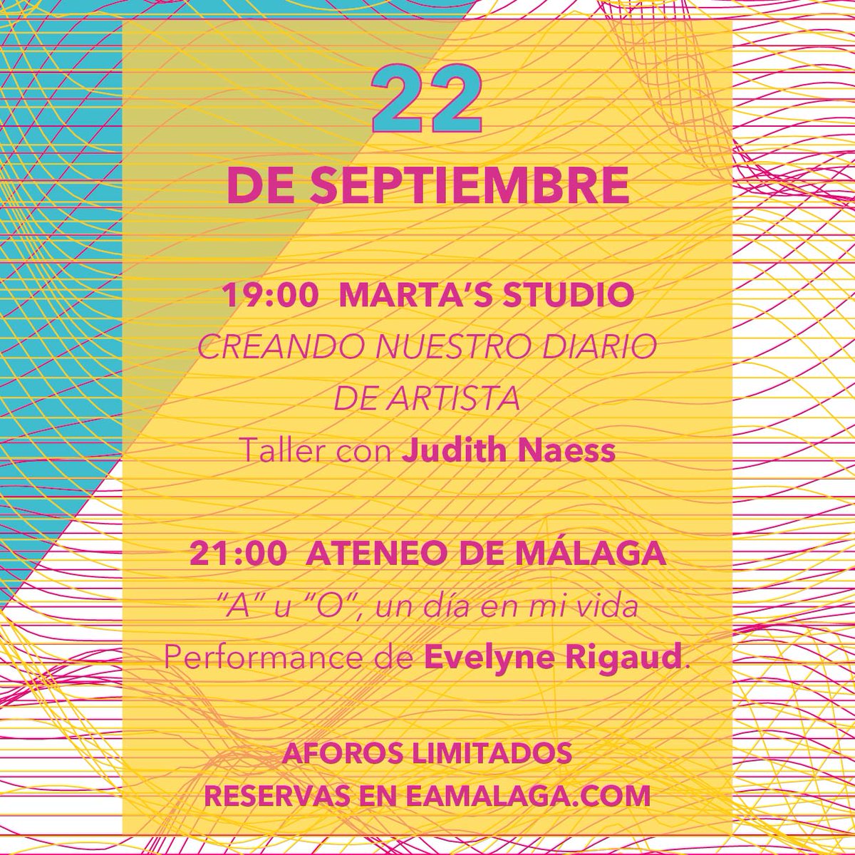 ¿Deseando conocer la agenda de #CulturaViva? Echa un ojo a los dos planazos con los que arrancamos, organizados por miembros de @eamalaga
𝗔𝗳𝗼𝗿𝗼 𝗹𝗶𝗺𝗶𝘁𝗮𝗱𝗼. 𝗛𝗮𝘇𝘁𝗲 𝗰𝗼𝗻 𝘁𝘂 𝗲𝗻𝘁𝗿𝗮𝗱𝗮 𝗲𝗻 eamalaga.com/cultura-viva-p…

Esta #VueltaAlCole #EncuentraArteEnMálaga
