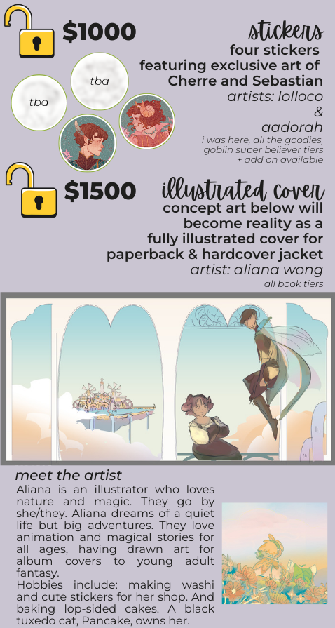 lydlbutton's tweet photo. It is absolutely mindboggling to me that we have not only fully backed my Kickstarter 5 days in, but we've also unlocked the first SIX stretch goals! 

So excited to work with these amazing artists: @alianawong @madebylolloco @Aadorah 

Take a peep below: https://t.co/qrpfiWNP41