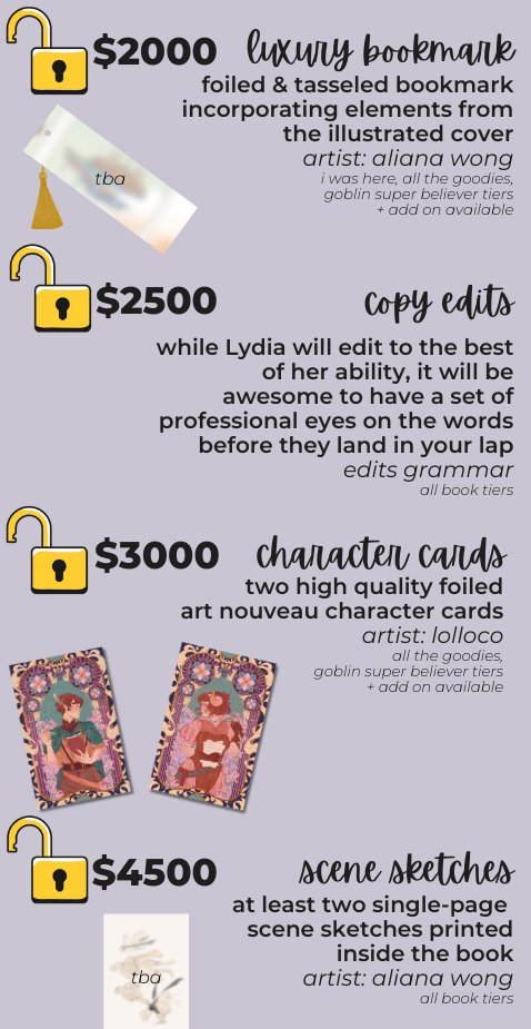 lydlbutton's tweet photo. It is absolutely mindboggling to me that we have not only fully backed my Kickstarter 5 days in, but we've also unlocked the first SIX stretch goals! 

So excited to work with these amazing artists: @alianawong @madebylolloco @Aadorah 

Take a peep below: https://t.co/qrpfiWNP41