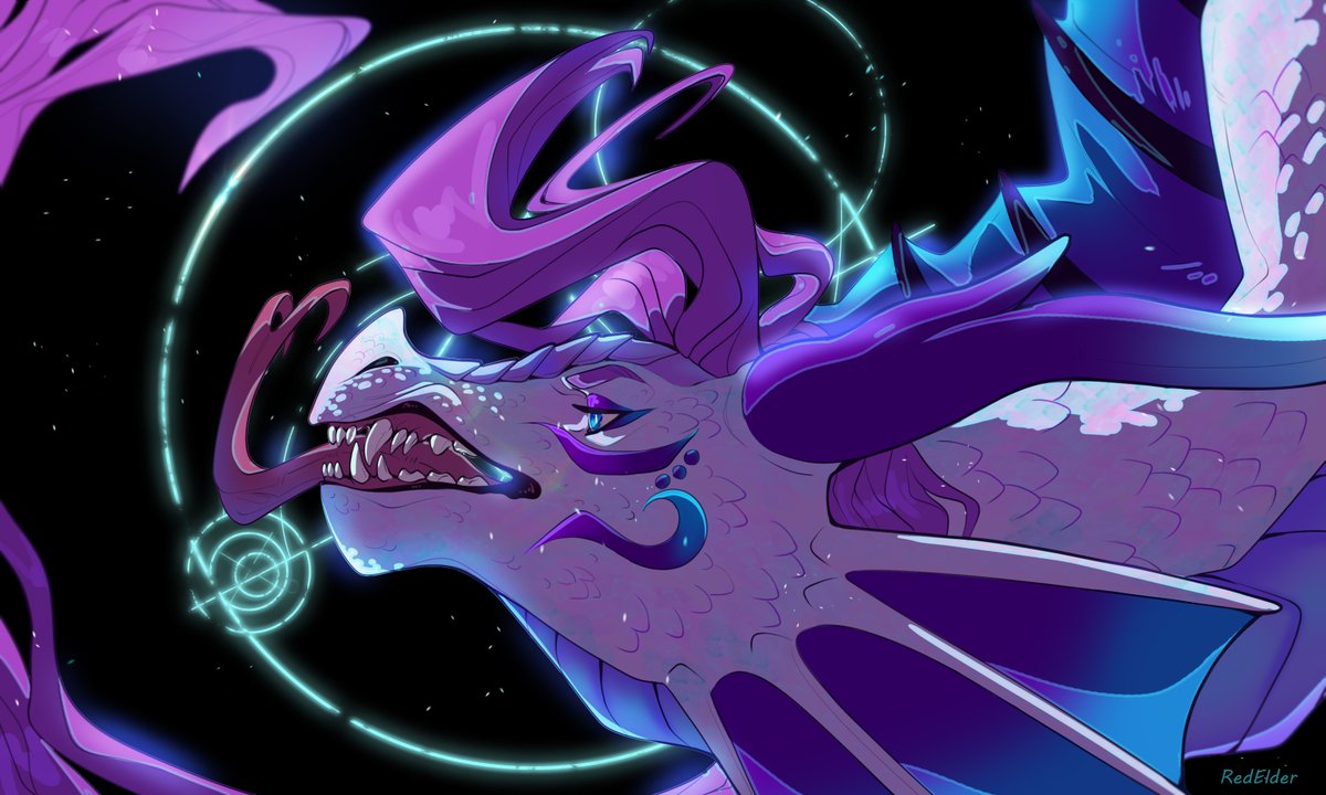 redelder_art's tweet photo. ~For CosmicInteleon (FA)• #dragonart https://t.co/SziKJJjQR5