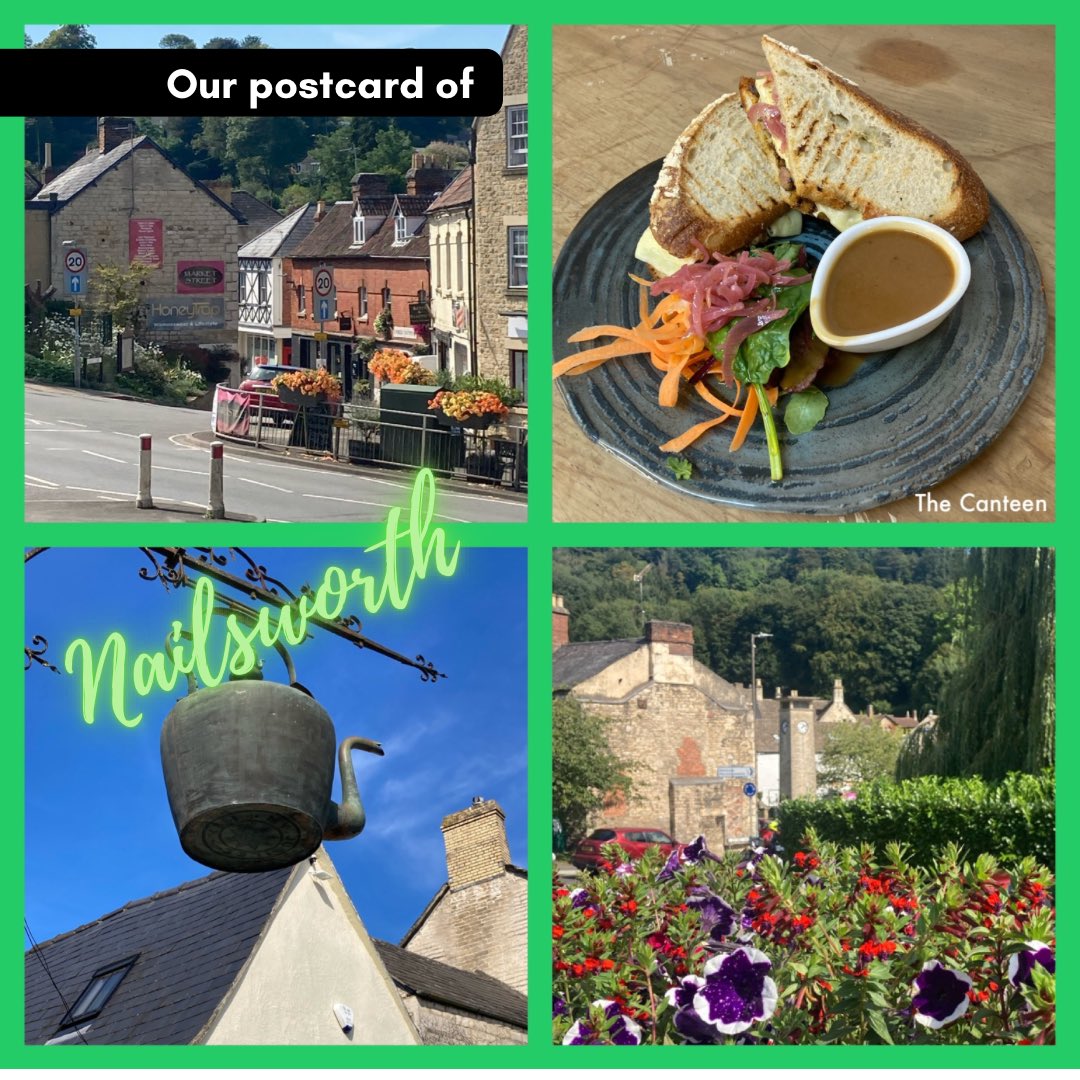 On Sunday we made the most of the beautiful weather and went to Nailsworth for a look around - we’d like to share our Postcard of our visit. VisitStroud.uk/Towns #VisitStroud #DiscoverStroudDistrict #cotswolds #Gloucestershire #Staycation2023 #EnjoyStroudDistrict