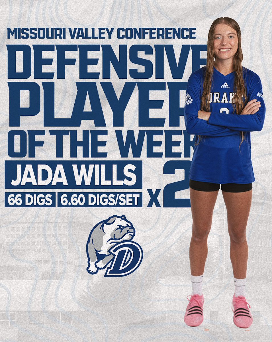Drake Volleyball (@drakevolleyball) on Twitter photo ๐๐๐ ๐๐๐๐๐ง๐ฌ๐ข๐ฏ๐ ๐๐ฅ๐๐ฒ๐๐ซ ๐จ๐ ๐ญ๐ก๐ ๐๐๐๐ค ๐ฑ2โฃ
<a href="/willsjada02/">Jada Wills</a> brings in her second MVC DPOW honor in as many weeks โผ๏ธ
๐ฐ bit.ly/44EZ3S7
#DSMHometownTeam ๐๐๐ ๐๐๐๐๐ง๐ฌ๐ข๐ฏ๐ ๐๐ฅ๐๐ฒ๐๐ซ ๐จ๐ ๐ญ๐ก๐ ๐๐๐๐ค ๐ฑ2โฃ
<a href="/willsjada02/">Jada Wills</a> brings in her second MVC DPOW honor in as many weeks โผ๏ธ
๐ฐ bit.ly/44EZ3S7
#DSMHometownTeam